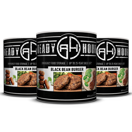 Black Bean Burger #10 Cans (99 total servings, 3 pack)